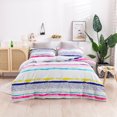 thumbnail image 2 of 3D Colorful Geometric Stripe Quilt Cover Set Bedding Set Duvet Cover, 2 of 8