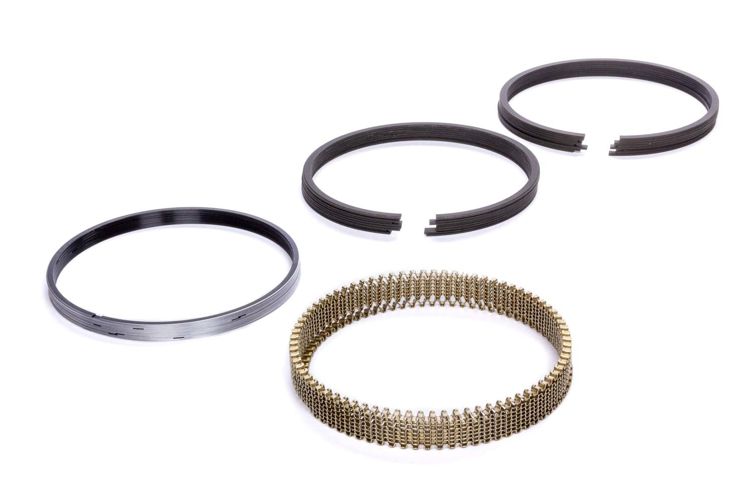 Piston Rings Standard Tension Stainless Steel 1.2 x 1.2 x 3.0 mm Thick 8 Cylinder Kit 4.025 in Bore