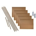 thumbnail image 1 of FASÄDE Rib Decorative Vinyl Backsplash 15 sq ft Kit in Polished Copper, 1 of 6