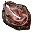 thumbnail image 3 of Womens Girls 100 Small Square Pure Silk Scarf 21" x 21" Breathable Lightweight Neckerchief Office, 3 of 4