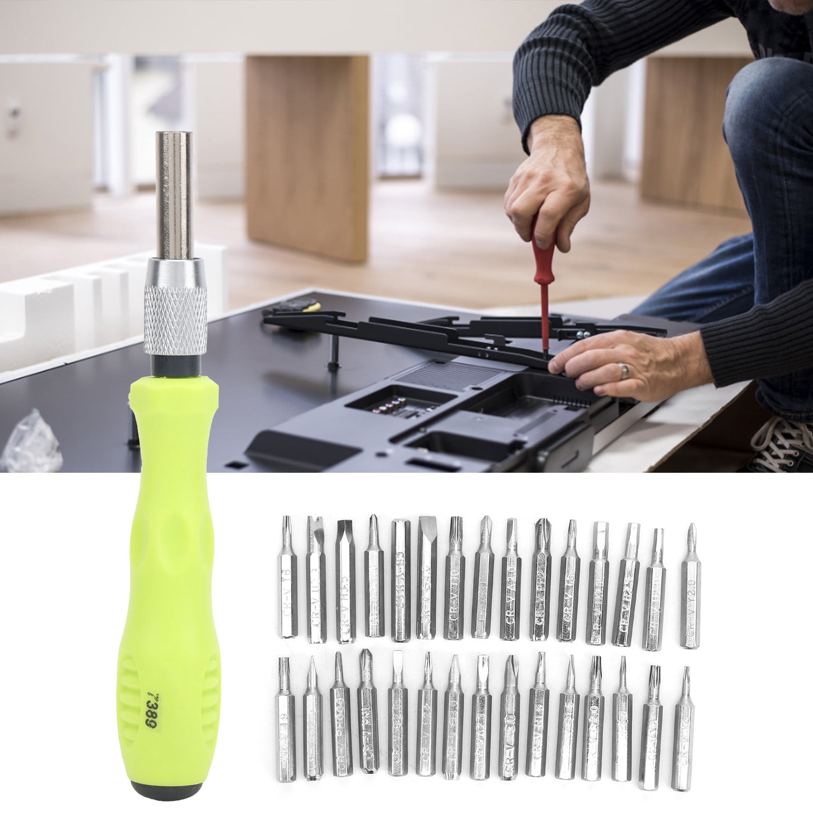 Fdit Screw Driver Kit,Hand Tool,32in 1 Multifunction Screwdriver Set Hand Tool Glasses Wacth Phone Repair Tool Kit