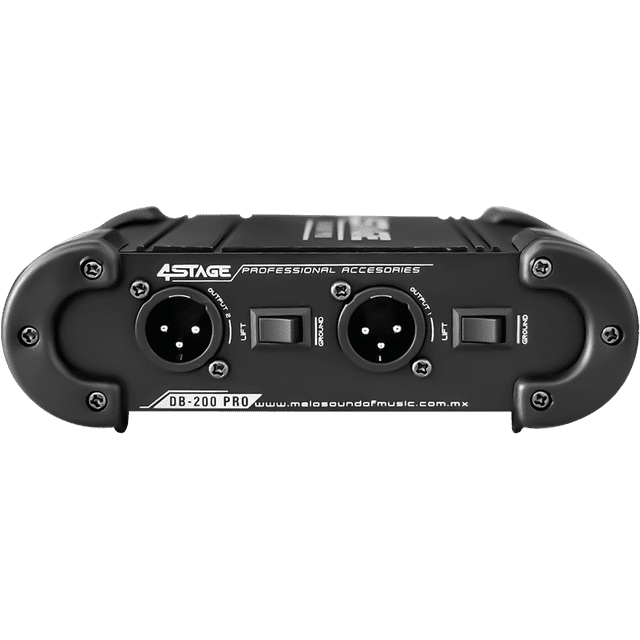 Caja directa Melo DB-200 PRO pasiva doble canal estereo