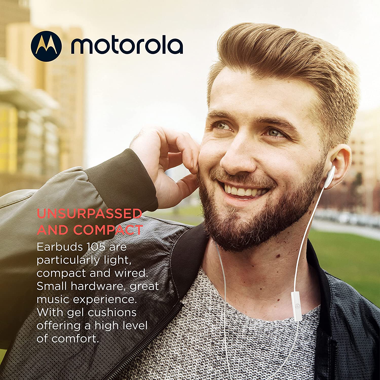 Motorola Earbud 105 White Wired Earbuds