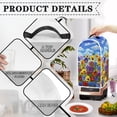 thumbnail image 4 of HELLHERO Elastic Kitchen Blender Dust Covers with Hand Strap Stylish 15.94"H x 9.45"L x 7.28"W, Pansy Garden with Bees, 4 of 6