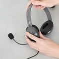 thumbnail image 5 of Egghead Heavy Duty Mobile-Ready Kids Headphones w/ Boom Microphone & Tangle-Free Fabric Cord for School Classroom Students Kids, 10-Bulk Pack - Gray, 5 of 8
