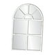 thumbnail image 3 of Espejo de ventana arqueado, decorativo, práctico espejo de entrada rústico, decoración de pared para baño, sala de estar y dormitorio. Blanco, 3 of 9