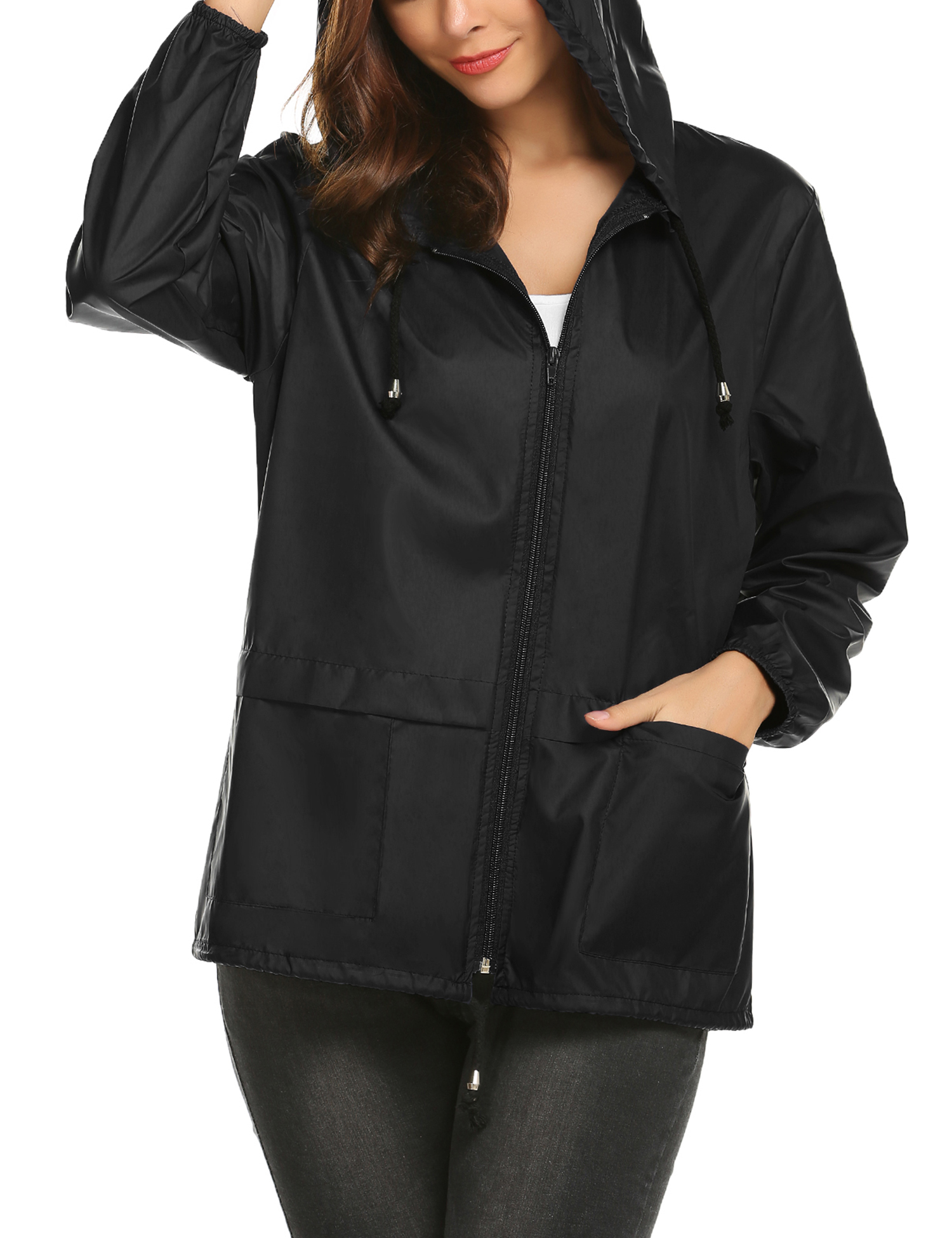 Buy Avoogue Raincoat Women Lightweight Waterproof Rain Jackets Packable