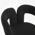 thumbnail image 5 of Set of 2 Contemporary Velvet Fabric Upholstered Dining Chairs with Black Teddy (Solid Wood Frame), 5 of 26