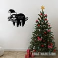 thumbnail image 4 of Craftnamesign Cute Sloth with Christmas Hat Metal Wall Art, Funny Sloth Lover Name Sign Home Decor, 4 of 5