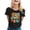 Black, variant on Women's Casual Printed Round Neck Short Sleeve T Shirt Top Shirt Women Cold Gear
