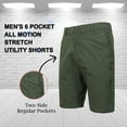 thumbnail image 3 of Men's 6 Pocket All Motion Stretch Utility Golf Shorts (32-42), 3 of 7