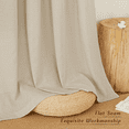 thumbnail image 2 of NICETOWN Linen Curtains for Living Room, Semi Sheer Light Filtering Linen Blend Curtain Drapes Vintage and Rustic for Farmhouse, Angora, 42"x96", 2 Panels, 2 of 6