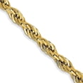 thumbnail image 3 of 10K Yellow Gold Y 3.0mm Semi-Solid Rope Chain Necklace Size 18, 3 of 4