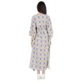 thumbnail image 4 of Moomaya Printed Sleep Loungewear For Women kimono sleeves Kaftan Resort Dress/ Maternity Wear, 4 of 7