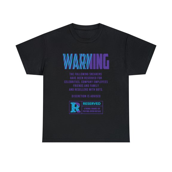 Cypher Sage Warning Aqua Retro Sneaker Shirt