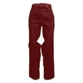 thumbnail image 4 of Wide Leg Pants For Women Loose Solid Color Women's Pants Line Patchwork Cutout Design Sense Of Fall Temperament High-waisted Straight Tube Trousers, 4 of 4