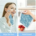 thumbnail image 4 of Coolnut 4 PCS Cotton Washcloths Towel Set, Highly Absorbent & Soft Baby Wash Cloths, 12"x 12" Face Hand Towels for Bathroom, Multi-Purpose Fingertip Towels (Christmas Snowflakes), 4 of 5