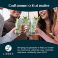 thumbnail image 6 of Libbey Bellevue Cocktail Glasses Set, 13.5 Oz, Clear, Stylish Retro Stackable Glass Cups, Modern Glassware Set for Cocktails, Mojito, and More, 6 of 6