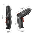 thumbnail image 3 of Fufafayo under $5 Electric Screwdriver, Cordless Drill Screwdriver Rechargeable, USB, Front LED Light, Easy for Small Home Projects, 3 of 8