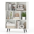 thumbnail image 1 of Costway 7 Cube Bookcase 3-Tier Modern Storage Organizer with 4 Metal Legs Bookshelves, 1 of 10