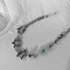 thumbnail image 5 of Collar gargantilla shaofei con cadena de clavícula de plata y cuentas de cristal 31-40 cm, 5 of 5