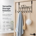 thumbnail image 4 of Over Door Hanger with 7 Hooks, Metal Over The Door Towel Hook, Decorative Overdoor Organizers, Hanging Storage Rack for Bag, Coat, Towel, Hat, Robes, Scarves, Closet, 4 of 7