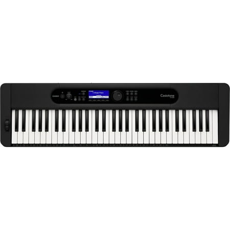 Casio - CT-S400 EPA 61 Key Keyboard with Stand, AC Adapter, Headphones, and Software - Black