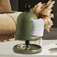 thumbnail image 6 of deevoka Facial Towel Box, Paper Dispenser with Palette, Freestanding Tissue Case, Napkin Green, 6 of 9