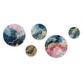 thumbnail image 2 of Designart "Pink Geode Exploration IV" Abstract Marble Metal Wall Art Set of 5 Piece, 2 of 5