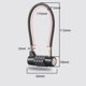 thumbnail image 4 of 2X Cerraduras de Equipaje, Candados de Seguridad para Maletas de 4 Dígitos, Candado de Combinación para Maletas Candado de Viaje con Cable Flexible, Candado para Bicicletas, 4 of 5