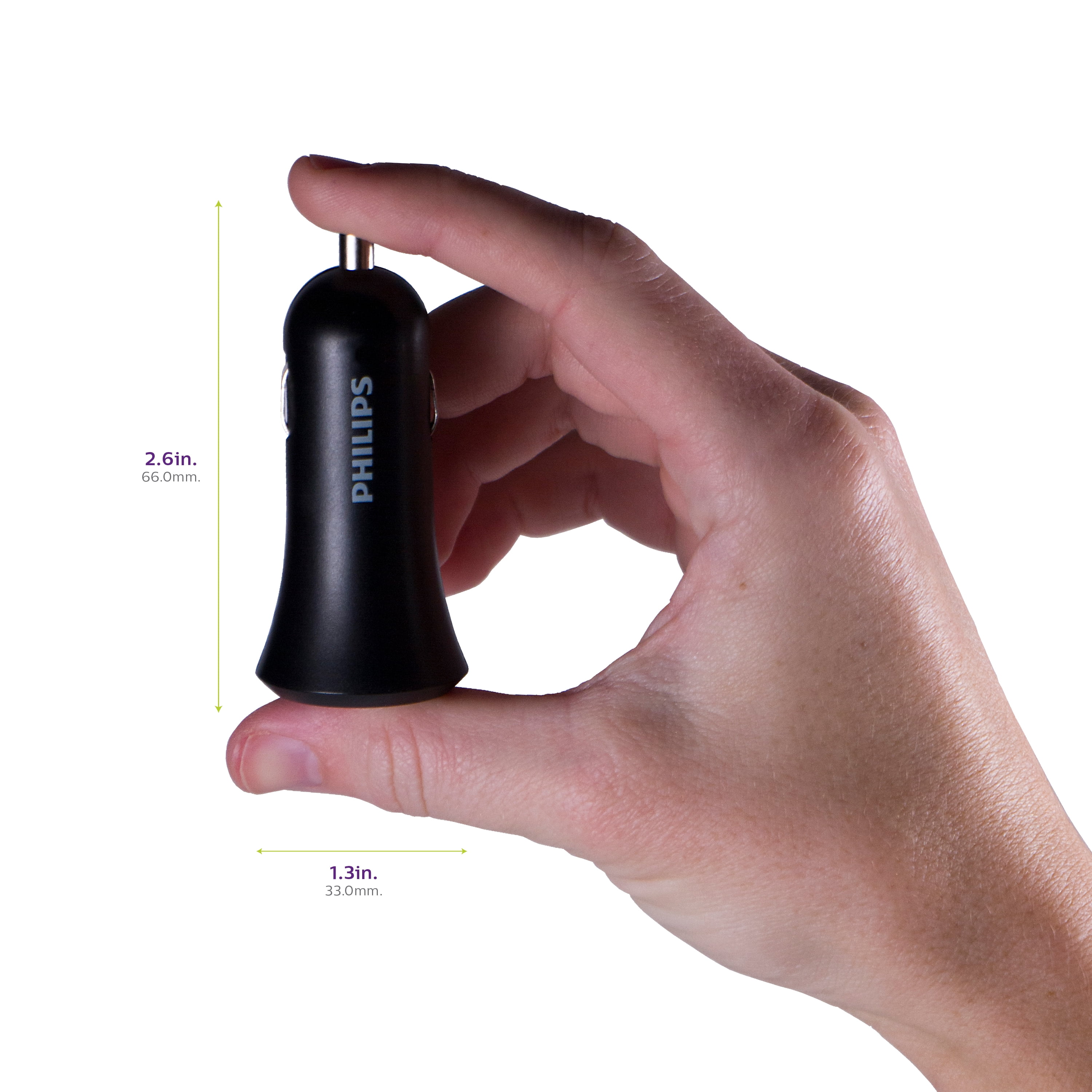Philips 27W USB-C Car Charger, One Port, Black - DLP2559Q/37