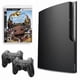 thumbnail image 1 of Sony Playstation 3 PS3 Console Slim 320GB Black with Little Big Planet and 2 Retrofam Controllers (Refurbished), 1 of 5
