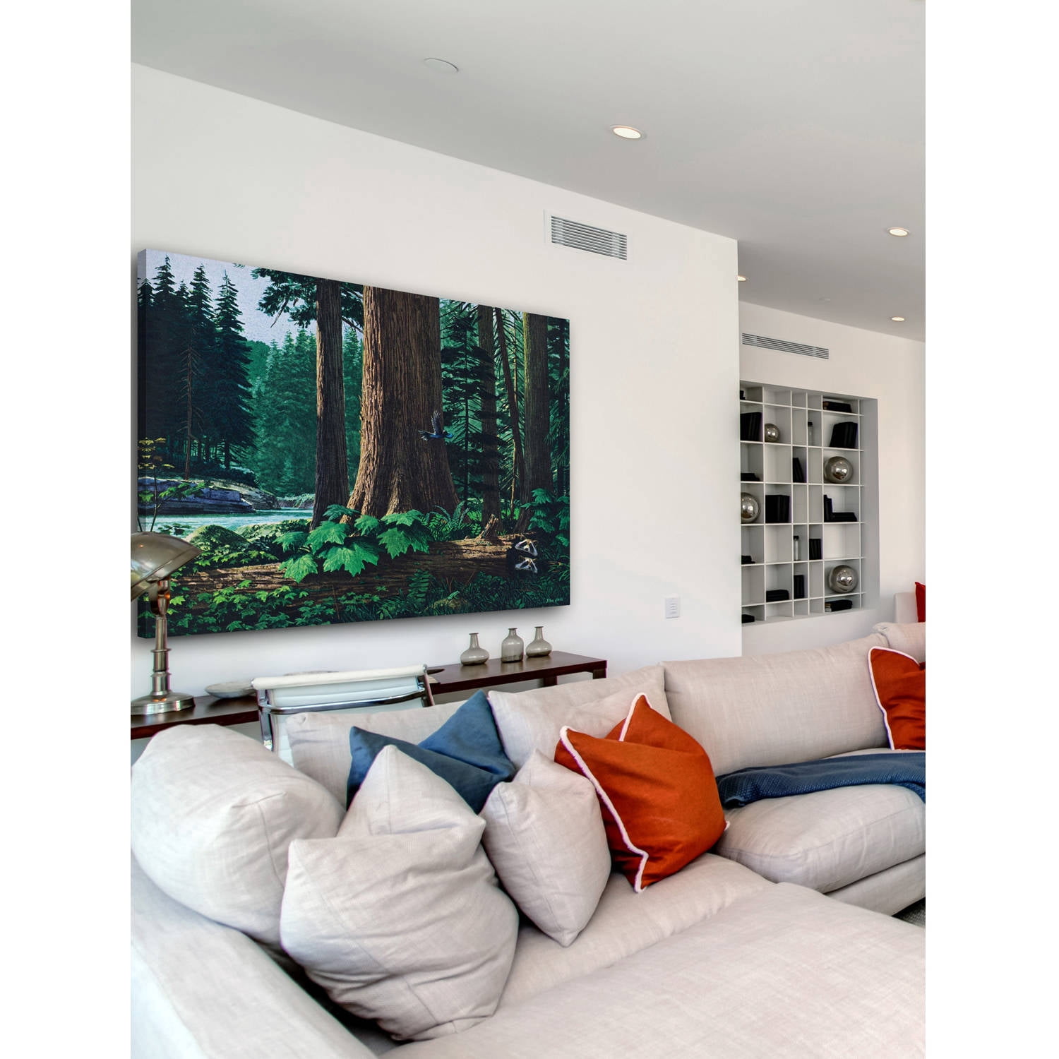 "Racoon Family" Painting Print on Wrapped Canvas