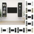 thumbnail image 2 of vidaXL Wall-mounted TV Stands 2 Pcs High Gloss White Engineered Wood, 2 of 46
