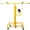 Yellow, variant on Disassembly 13ft Height, 4ft x 16ft Drywall Lift Panel Construction Tools Hoist Jack Lifter Caster