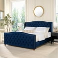 thumbnail image 2 of Jennifer Taylor Home Marcella Upholstered Bed California King Navy Blue, 2 of 5