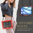 thumbnail image 5 of FJLBDE Case for iPad Air 13 inch (2026 M4/2025 M3/2024 M2), Rugged Shockproof Tablet Cases Cover with Kickstand Shoulder Strap, Red, 5 of 7