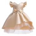 thumbnail image 2 of Elegante vestido de princesa de encaje, vestidos con bordados de flores para niñas, vestidos vintage para niñas, vestidos para fiesta de Navidad, vestido de baile rojo, 2 of 5
