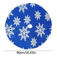 thumbnail image 3 of Fiudx Ofertas De La Semana Falda De Árbol De Navidad Falda De Árbol De Punto Delantal Tejer Superficie Falda De Árbol De Navidad De Copo De Nieve Falda De Árbol De Copo De Nieve Decoración Navideña, 3 of 5