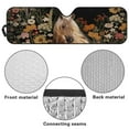 thumbnail image 6 of Uorisanigo Windshield Sun Shade Suitable for Jeep Wrangler JK JKU JL JLU1997-2024 Foldable Window Floral Western Horse Sun Visor for UV Rays & Heat Protection, Keep Your Car Cooler, 6 of 7