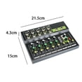 thumbnail image 3 of Professional 10 Channel Digital Mini Audio Mixer Stereo Mic/Line Mini Mixer 48V Volume Control for Recording DJ Live Broadcast ,Reduced Noise, 3 of 6