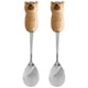 thumbnail image 1 of 2 cucharas de café con mango de madera, cuchara para mezclar alimentos, adorable cuchara para revolver, 1 of 6