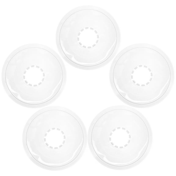 Niceauty 5Pcs Dirt-proof Flywheels Cover Transparent Bike Flywheel Spoke Protector Plastic Round Mud Protection