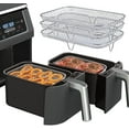 thumbnail image 4 of Multi-Function Three Layer Stackable Air Fryer Rack Compatible with NINJA Dual Zone Foodi Oil Free Air Fryer, Air Fryer Accessory, 4 of 5