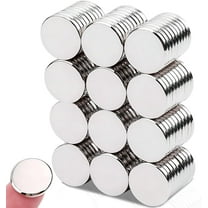PEAKTREND 100 Pcs Strong Round Small Rare Earth Magnets, Mini Refrigerator Neodymium Magnets Disc for Whiteboard Locker Fridge DIY Crafts Dry Erase Board Cabinets, Crafts, DIY, Button Magnets
