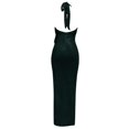 thumbnail image 5 of 2024 New Solid Color Long Sleeveless Fashion Slim Temperament Skirt Evening Dress, 5 of 5