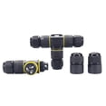 thumbnail image 3 of Amdohai IP68 Waterproof Junction Box T-shape Two Outlets Outdoor Electrical Cable Connector External Cord Boxes 4-pin for φ9-12mm Cable, 3 of 8
