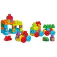 thumbnail image 3 of Mega Bloks First Builders 1-2-3 Learning Train with Big Building Blocks, Building Toys for Toddlers (50 Pieces), 3 of 6