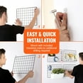 thumbnail image 4 of VEVOR Grid Wall Panels 4 Pack High Load Capacity Wall Storage Organizer 11.8x15.7 inch Multipack, 4 of 7