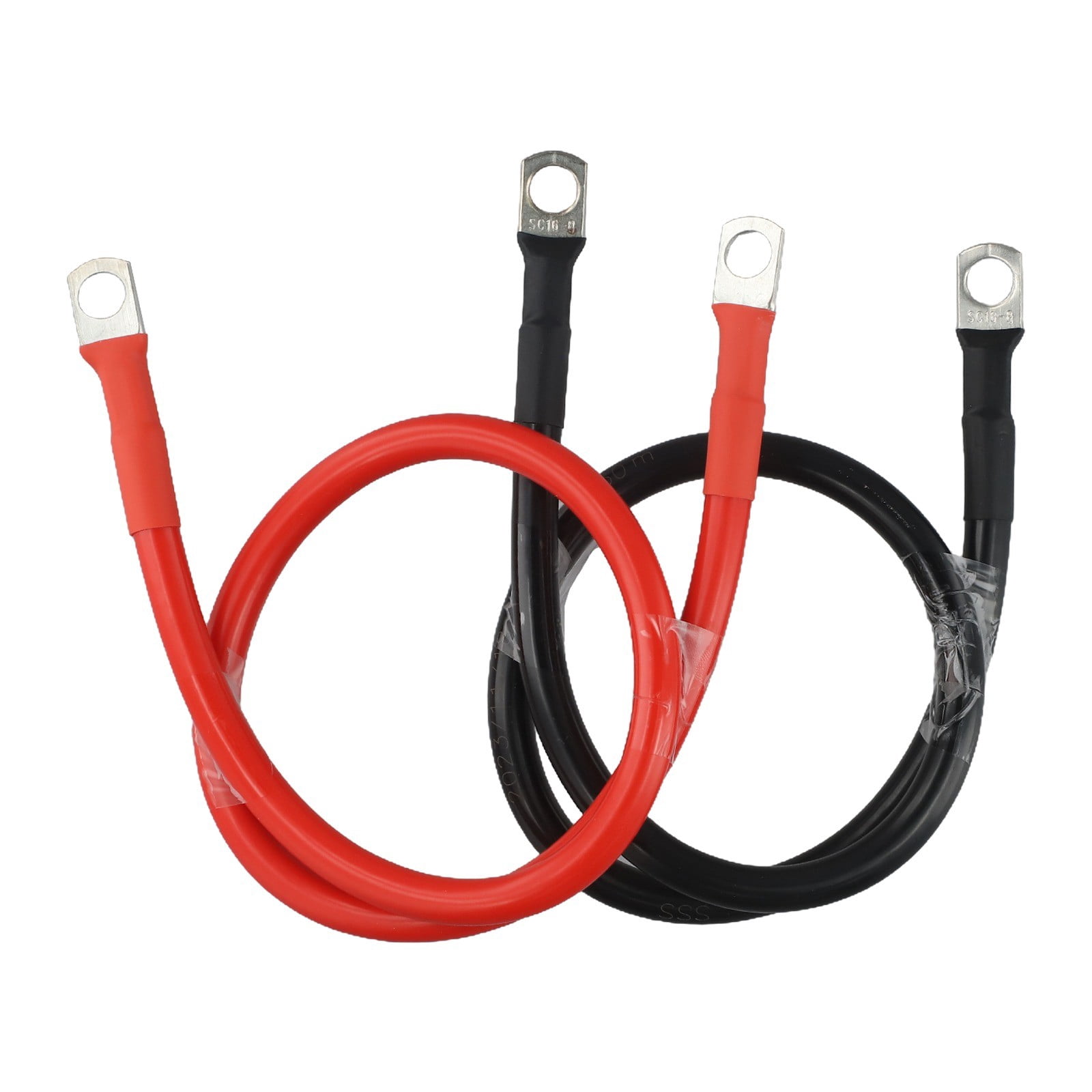 Battery Inverter Cable Set With Terminals 8/6Awg Strand Copper Cord Solar Power